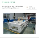 1325 Cnc Wood Door Cutting Router Auto Tool Changer Machinery - Image 3