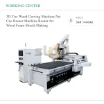 3D Cnc Wood Carving Machine/Atc Cnc Router Machine Router for Wood Foam Mould Making