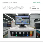 5 Axis Cnc Router Machinery / Five Axis Cnc Milling Center Machine - Image 2