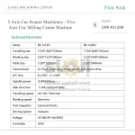 5 Axis Cnc Router Machinery / Five Axis Cnc Milling Center Machine - Image 7