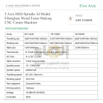 5 Axis HSD Spindle 3d Model Fiberglass Wood Foam Making CNC Center Machine - Image 7