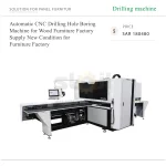 Automatic CNC Drilling Hole Boring Machine for Wood Furniture Factory Supply New Condition for Furniture Factory