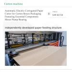 Automatic Electric Corrugated Paper Cutter for Carton Boxes Packaging Featuring Essential Components Motor Pump Bearing - Image 6