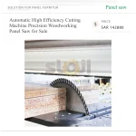 Automatic High Efficiency Cutting Machine Precision Woodworking Panel Saw for Sale - Image 2