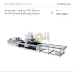 Automatic Nesting CNC Router for Wood with Labeling Feature
