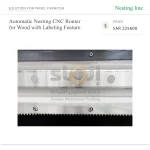 Automatic Nesting CNC Router for Wood with Labeling Feature - Image 4