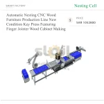 ⁦خط إنتاج أوتوماتيكي بنظام Nesting CNC لتصنيع الأثاث الخشبي، مزود بمكبس رئيسي جديد وماكينة تعشيق الأصابع، لتصنيع الخزائن الخشبية⁩ - الصورة ⁦7⁩