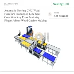 ⁦خط إنتاج أوتوماتيكي بنظام Nesting CNC لتصنيع الأثاث الخشبي، مزود بمكبس رئيسي جديد وماكينة تعشيق الأصابع، لتصنيع الخزائن الخشبية⁩ - الصورة ⁦4⁩