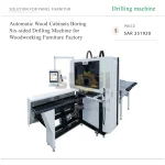 Automatic Wood Cabinets Boring Six-sided Drilling Machine for Woodworking Furniture Factory
