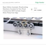 Basic Edition Automatic Woodworking Machinery Essential for New Wood Construction MDF Includes Engine Motor Pump Gear Edge - Image 3