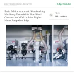Basic Edition Automatic Woodworking Machinery Essential for New Wood Construction MDF Includes Engine Motor Pump Gear Edge - Image 5
