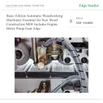Basic Edition Automatic Woodworking Machinery Essential for New Wood Construction MDF Includes Engine Motor Pump Gear Edge - Image 6