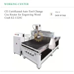 CE Certificated Auto Tool Change Cnc Router for Engraving Wood Craft E2-1325C