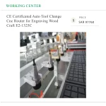 CE Certificated Auto Tool Change Cnc Router for Engraving Wood Craft E2-1325C - Image 3