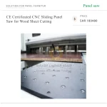 CE Certificated CNC Sliding Panel Saw for Wood Sheet Cutting - Image 5