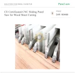CE Certificated CNC Sliding Panel Saw for Wood Sheet Cutting - Image 4