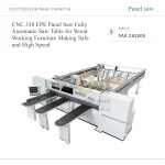 CNC 330 EPE Panel Saw Fully Automatic Saw Table for Wood Working Furniture Making Safe and High Speed EXCITECH China Hot Sale