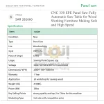 CNC 330 EPE Panel Saw Fully Automatic Saw Table for Wood Working Furniture Making Safe and High Speed EXCITECH China Hot Sale - Image 8