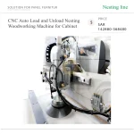 ⁦ماكينة Nesting CNC أوتوماتيكية للأعمال الخشبية، مزودة بنظام تحميل وتفريغ للخزائن⁩ - الصورة ⁦6⁩