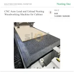⁦ماكينة Nesting CNC أوتوماتيكية للأعمال الخشبية، مزودة بنظام تحميل وتفريغ للخزائن⁩ - الصورة ⁦4⁩