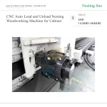 ⁦ماكينة Nesting CNC أوتوماتيكية للأعمال الخشبية، مزودة بنظام تحميل وتفريغ للخزائن⁩ - الصورة ⁦3⁩