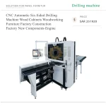 CNC Automatic Six-Sided Drilling Machine Wood Cabinets Woodworking Furniture Factory Construction Factory New Components-Engine