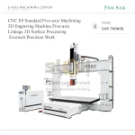 CNC E9 Standard Five-axis Machining 3D Engraving Machine Five-axis Linkage 3D Surface Processing Excitech Precision Work