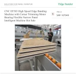 CNC EF583 High Speed Edge Banding Machine with Corner Trimming Motor Bearing Flexible Narrow Panel Intelligent Machine Hot Sale - Image 2