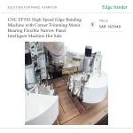 CNC EF583 High Speed Edge Banding Machine with Corner Trimming Motor Bearing Flexible Narrow Panel Intelligent Machine Hot Sale - Image 6
