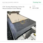 ⁦مراكز تشغيل CNC بنظام Nesting لتصنيع الأثاث الخشبي والخزائن⁩ - الصورة ⁦4⁩