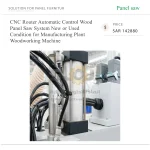 ⁦ماكينة راوتر CNC للأعمال الخشبية، مزودة بنظام منشار ألواح خشبية وتحكم أوتوماتيكي، للمصانع⁩ - الصورة ⁦4⁩