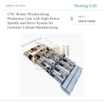 ⁦خط إنتاج راوتر CNC للأعمال الخشبية، مزود بمغزل مفرد عالي القدرة ونظام محركات سيرفو، لتصنيع الأثاث والخزائن⁩ - الصورة ⁦2⁩