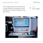 ⁦ماكينة منشار ألواح CNC بطاولة منزلقة لتقطيع الخشب، مزودة بأنظمة تحكم أوتوماتيكية ومحرك رئيسي، لتصنيع الأثاث⁩ - الصورة ⁦5⁩