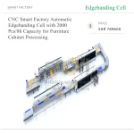 CNC Smart Factory Automatic Edgebanding Cell 200 Pcs/8h Capacity 0.4-3mm Edge Thickness 12-65mm Width for Furniture Processing - Image 3