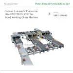 خط إنتاج أوتوماتيكي للخزائن مزود بماكينات CNC صينية للأعمال الخشبية