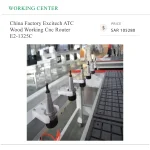 China Factory Excitech ATC Wood Working Cnc Router E2-1325C - Image 3