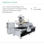 Cnc 4 Axis Atc Wood Router Cnc Engraving Machine for Woodworking Furniture Wood Door Cabinet Wood Machine