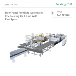 خط إنتاج Nesting CNC أوتوماتيكي عالي السرعة لتصنيع ألواح الأبواب والأثاث