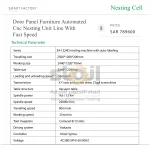 ⁦خط إنتاج Nesting CNC أوتوماتيكي عالي السرعة لتصنيع ألواح الأبواب والأثاث⁩ - الصورة ⁦6⁩
