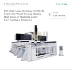 E10-2040 5 Axis Machinery EXCITECH China CNC Woord Working Machine High-precision Machining Center Fully Automatic Production