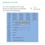 1325 Wood Cnc Cutting and Engraving Router for Woodworking WOOD Cabinet - Image 5