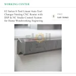 E2 Series 8-Tool Linear Auto Tool Changer Nesting CNC Router with DSP & NC Studio Control System for Home Woodworking Engraving - Image 2
