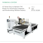 E2 Series Easy-to-Operate CNC Router for Advertising Companies and Woodworking Machine Industry