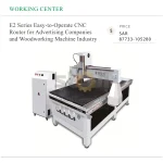 E2 Series Easy-to-Operate CNC Router for Advertising Companies and Woodworking Machine Industry - Image 2