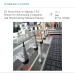E2 Series Easy-to-Operate CNC Router for Advertising Companies and Woodworking Machine Industry - Image 4
