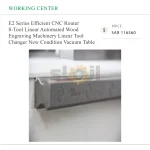 E2 Series Efficient CNC Router 8-Tool Linear Automated Wood Engraving Machinery Linear Tool Changer New Condition Vacuum Table - Image 2