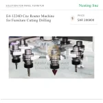 E4-1224D Cnc Router Machine for Furniture Cutting Drilling - Image 2