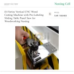 EXCITECH E4 Series Vertical CNC Wood Cutting Machine with Pre-Labeling Sliding Table Panel Saw for Woodworking Nesting - Image 2