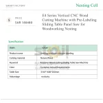 EXCITECH E4 Series Vertical CNC Wood Cutting Machine with Pre-Labeling Sliding Table Panel Saw for Woodworking Nesting - Image 8