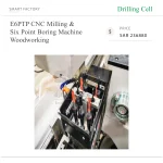 E6PTP Cnc Milling Machine Six Point Boring Machine Ptp for Woodworking Wood Industry EXCITECH Point to Point Machine - Image 3